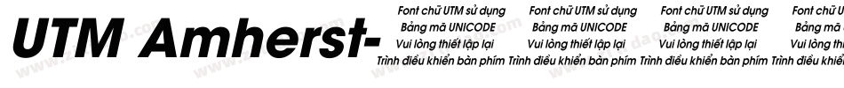 UTM Amherst字体转换